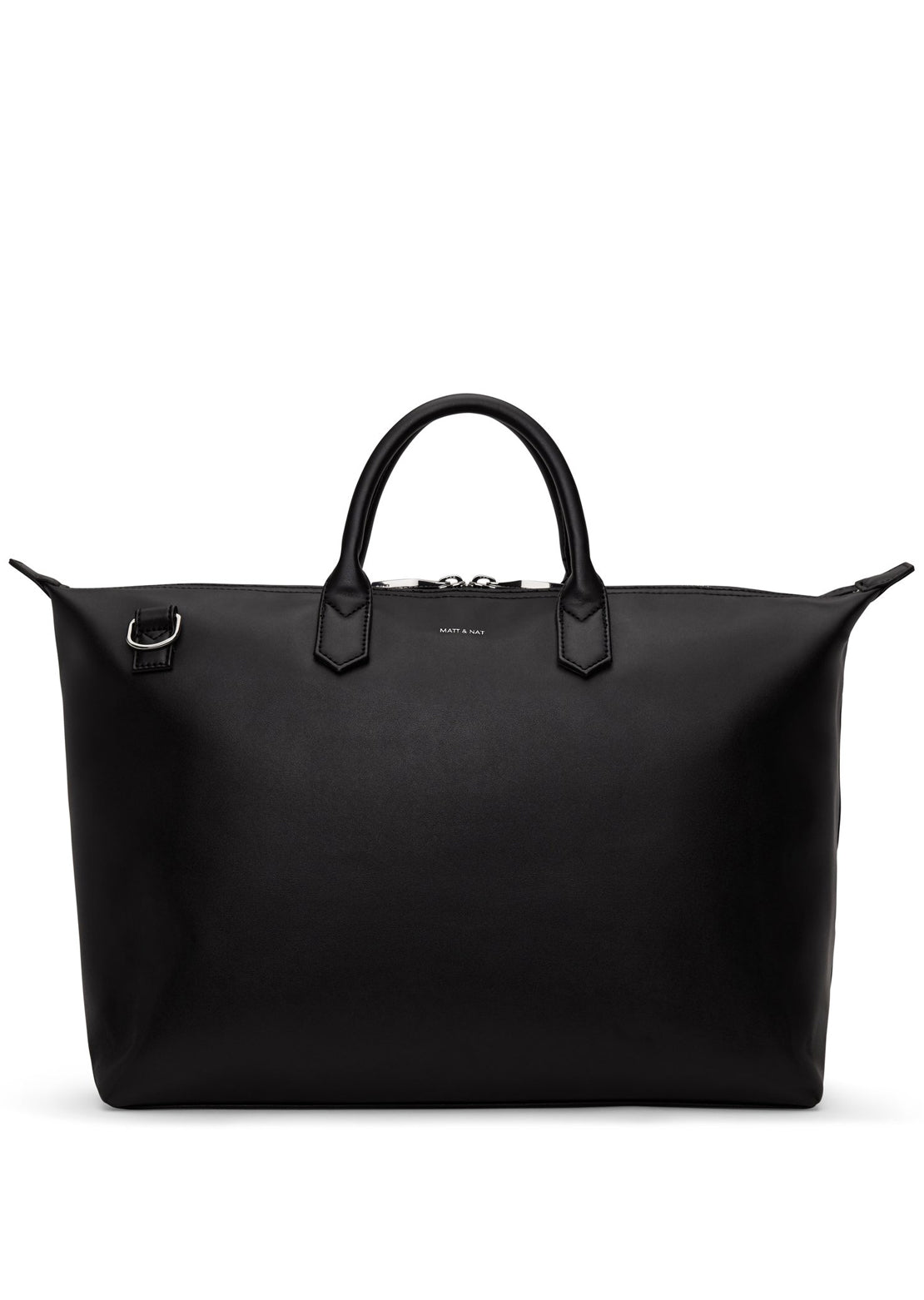 Matt &amp; Nat Abbi Large Weekender Loom Bag Black Shiny Nickel