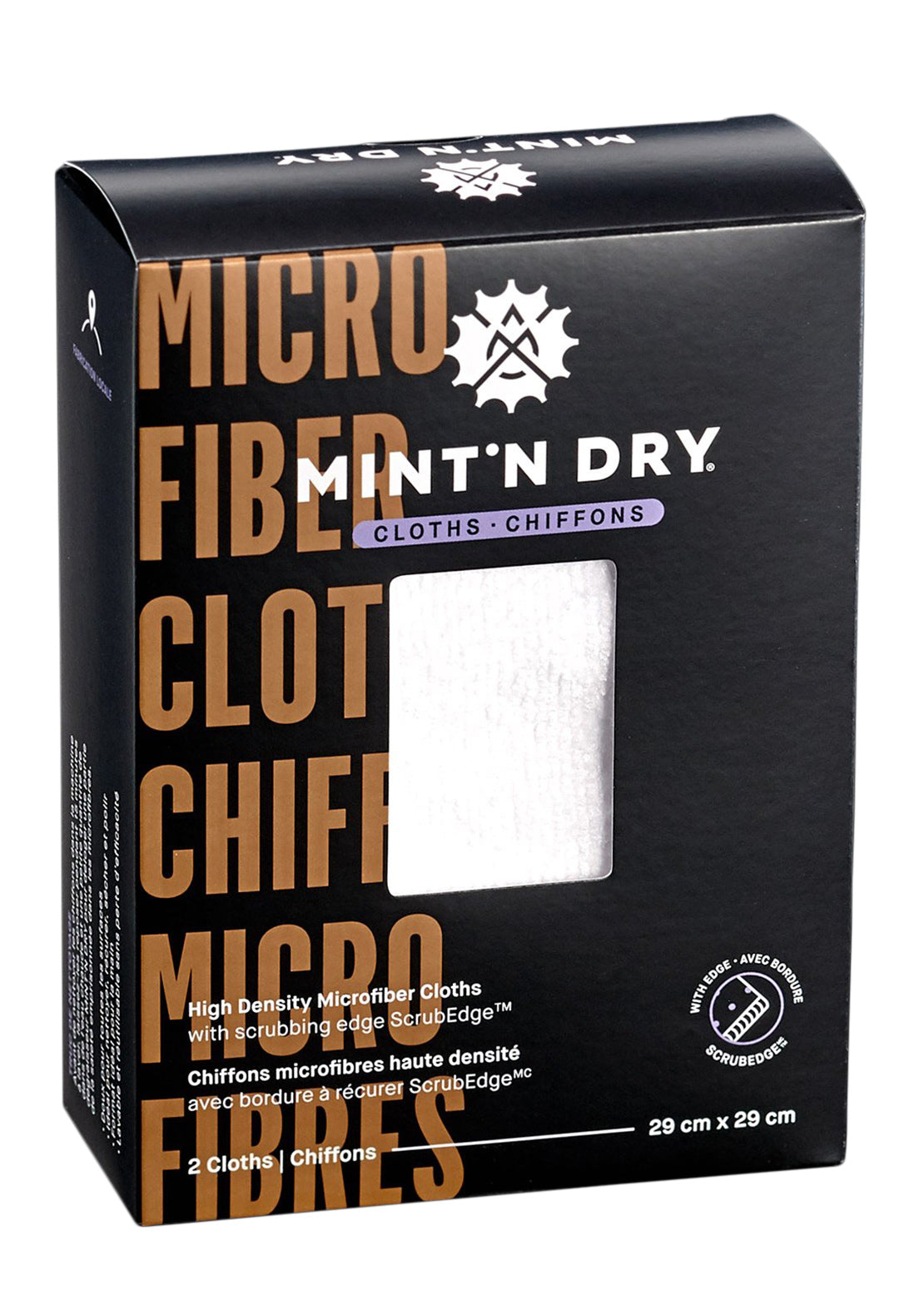 Mint&#39;N Dry 2-Pack Microfiber w/ Scrubedge