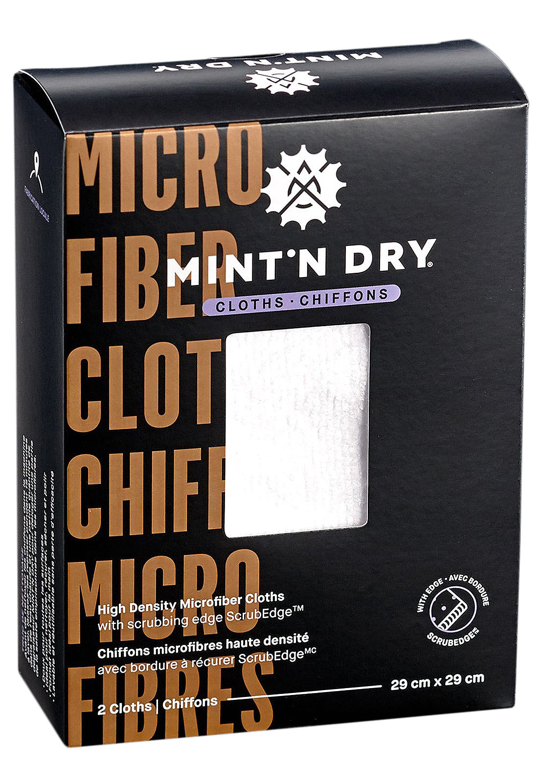 Mint&#39;N Dry 2-Pack Microfiber with Scrubedge