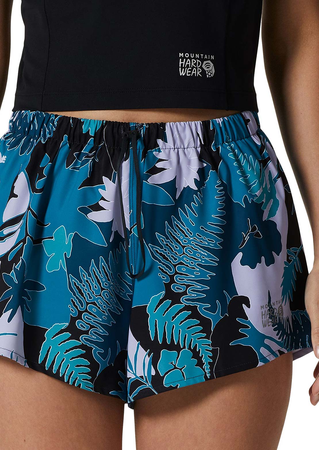Mountain Hardwear Women&#39;s Shade Lite Long Shorts Vinca Flora Print