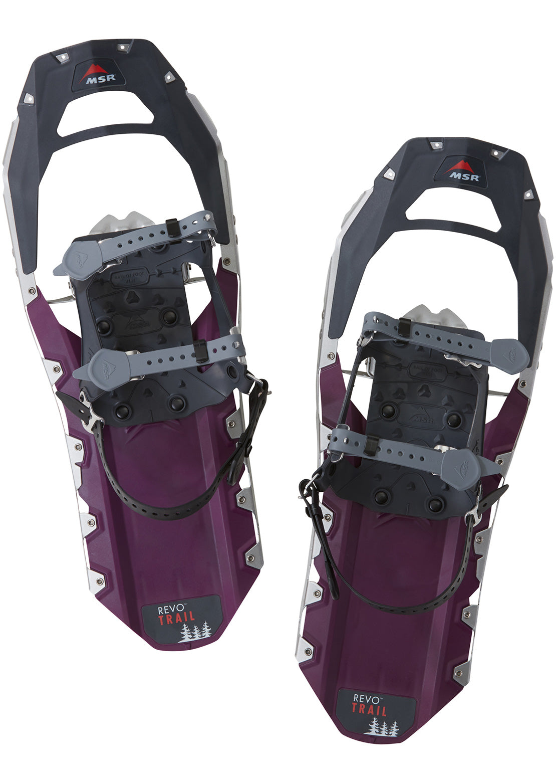 MSR Women&#39;s Revo Trail Snowshoes Black/Violet - 22&quot;
