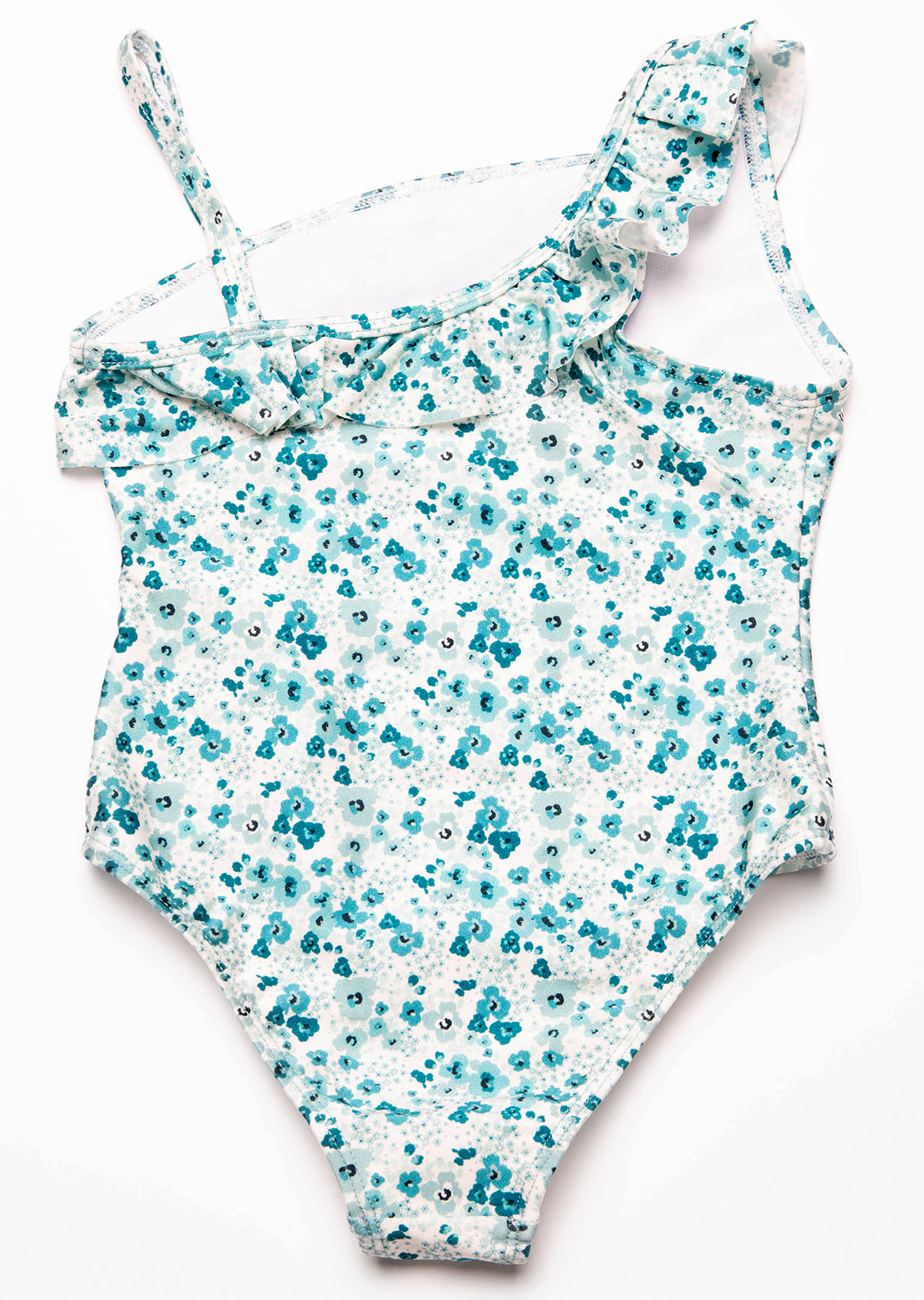 Nana Toddler Margueritte One-Piece Swimsuit Teal Flowers