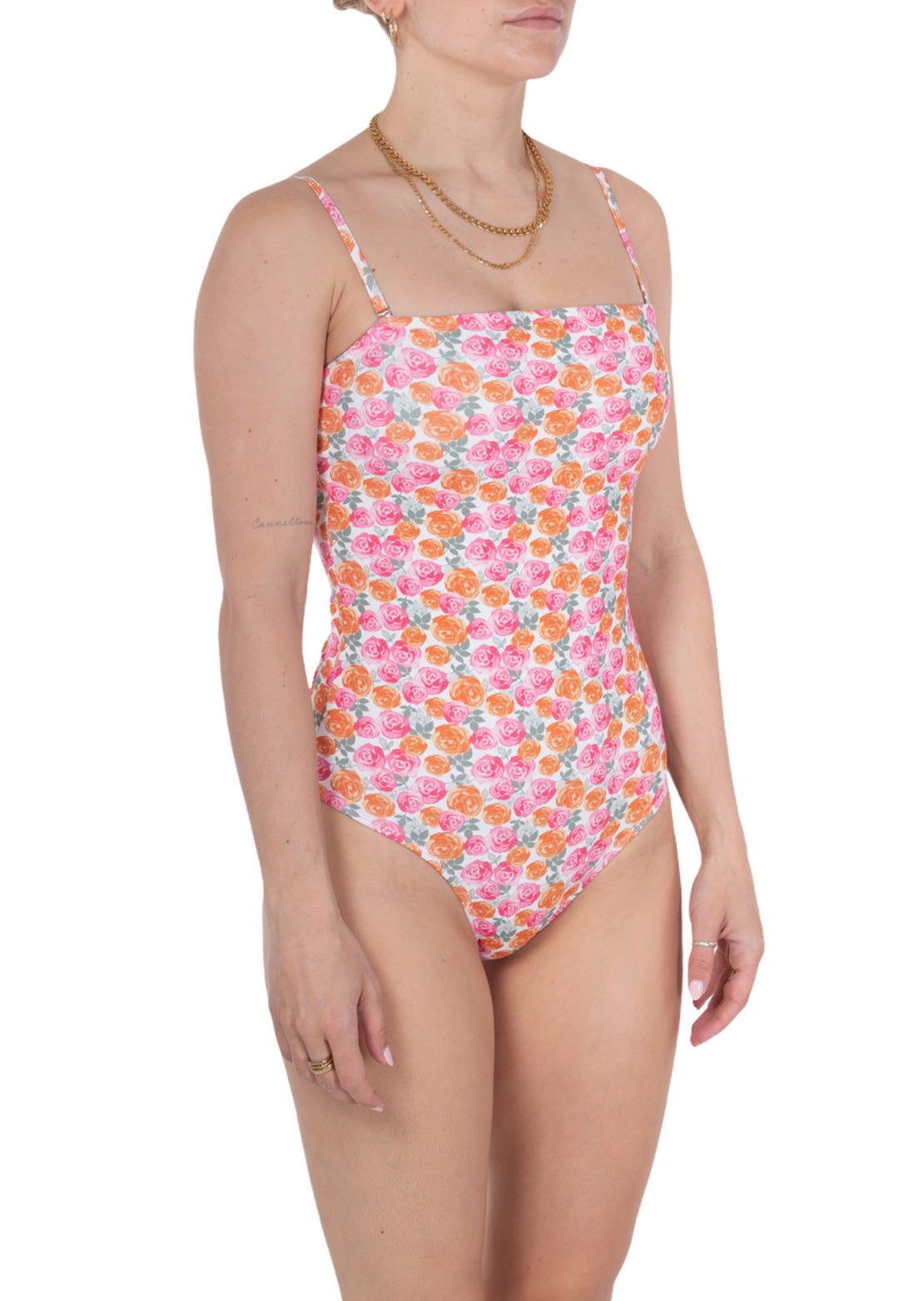 Nana Women&#39;s Vanessa One-Piece Swimsuit Bubble Gum Roses