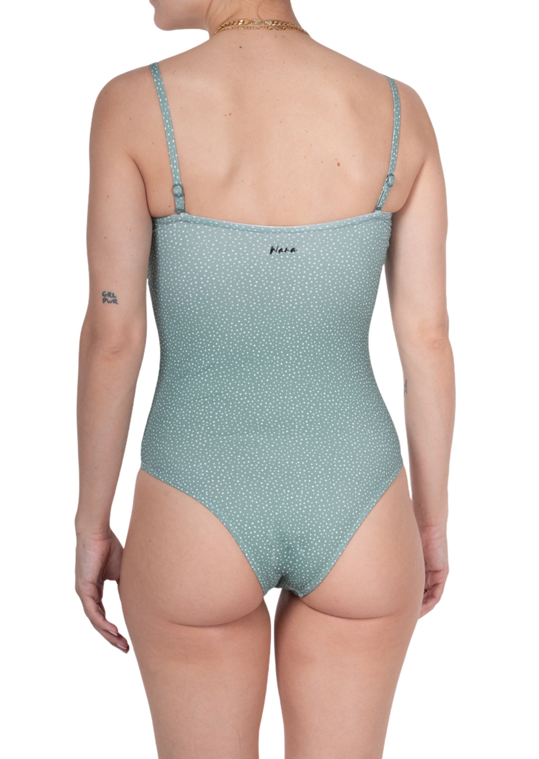 Nana Women&#39;s Vanessa One-Piece Swimsuit Sage Dots