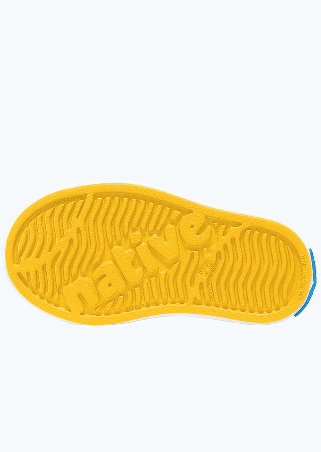 Native Toddler Jefferson Shoes Crayon Yellow/Shell White