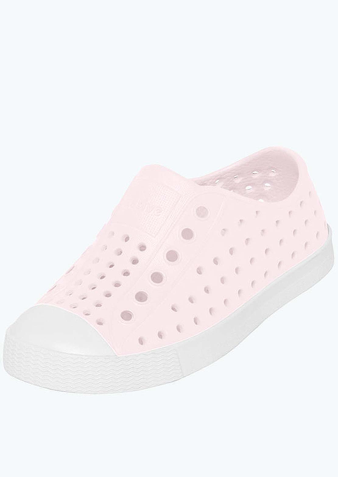 Native Toddler Jefferson Shoes Milk Pink/Shell White