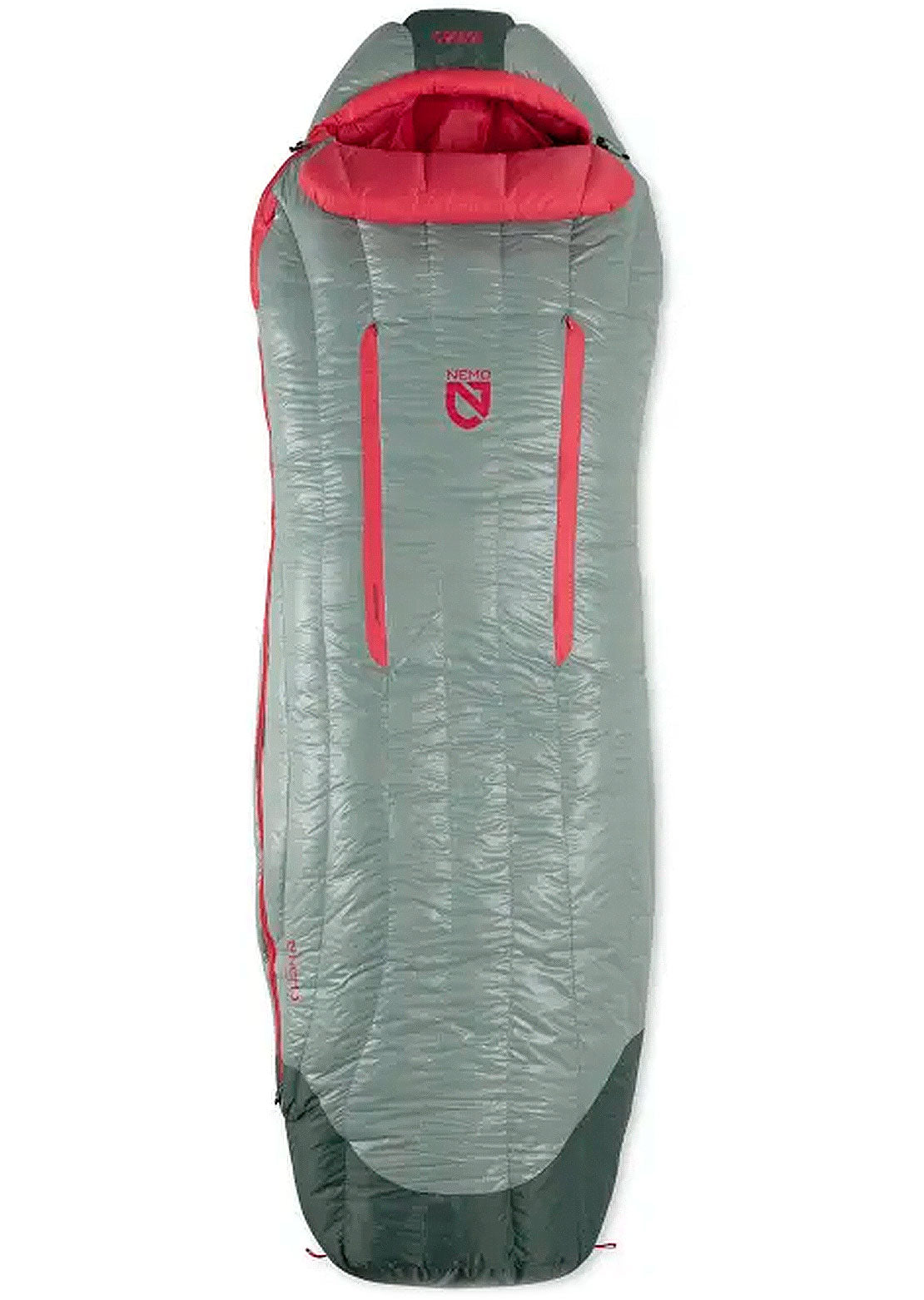 NEMO Equipment Women&#39;s Riff 15 Regular Sleeping Bag Rhubarb/Lichen