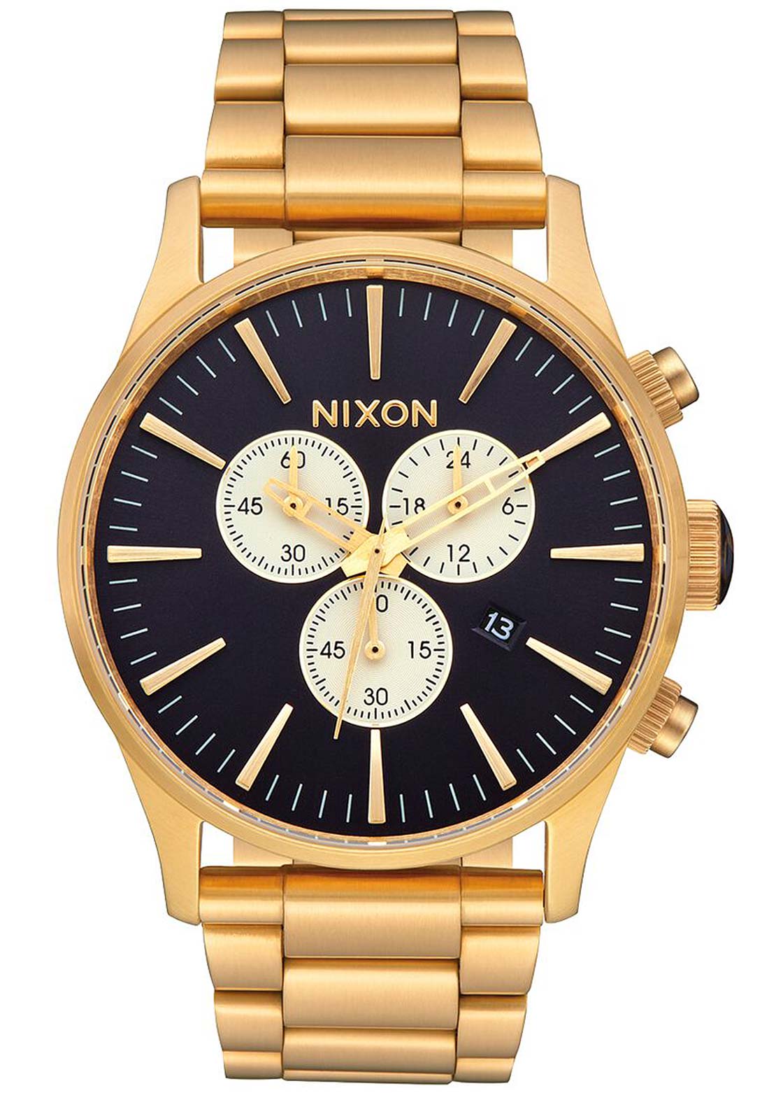 Nixon Men&#39;s Sentry Chrono Watch Gold/Indigo