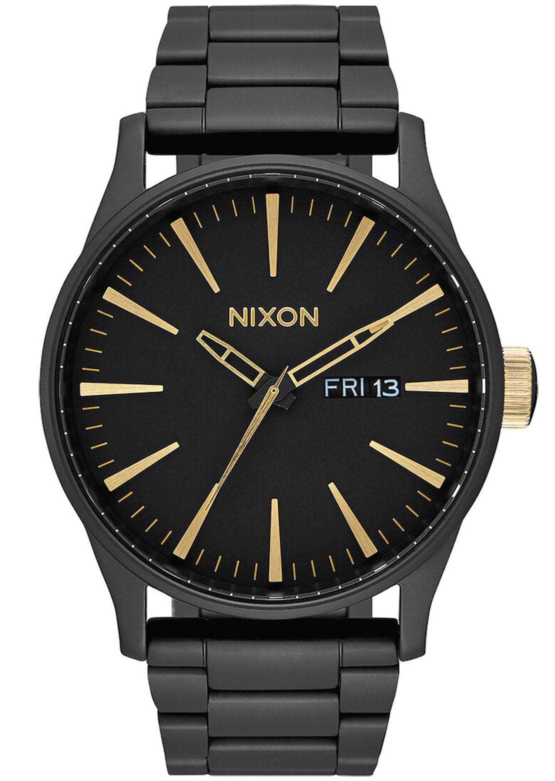 Nixon Men&#39;s Sentry SS Watch Matte Black/Gold