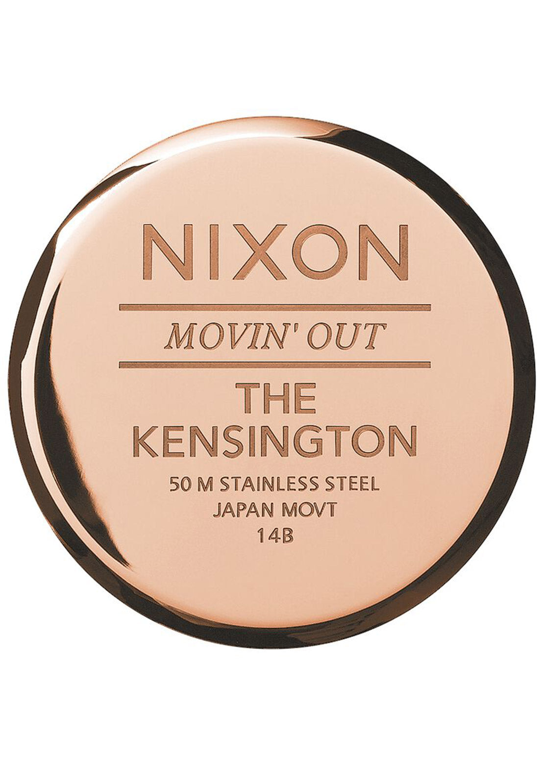 Nixon Women&#39;s Kensington Leather Watch Rose Gold/Black
