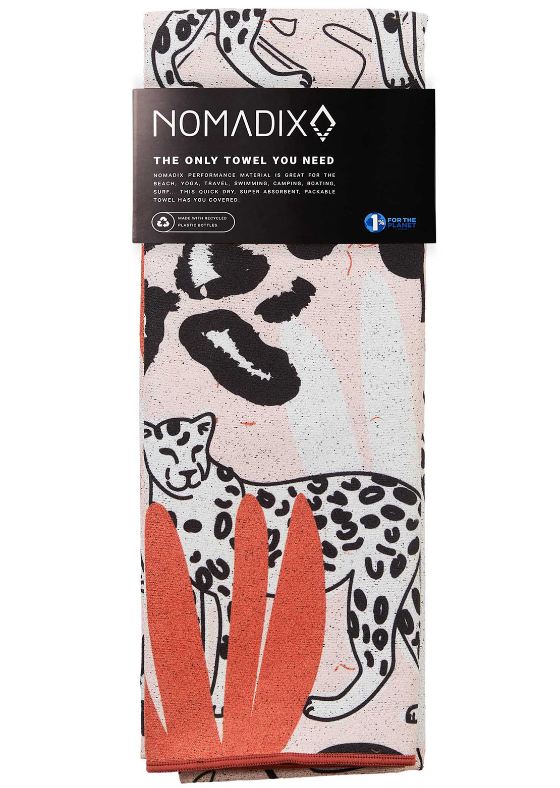 Nomadix Single Sided Towel Jungle Cat Pink