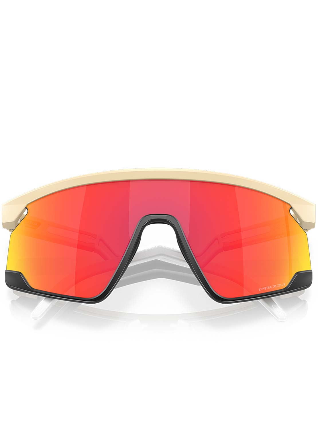 Oakley Men's BXTR Sunglasses Desert Tan/Matte Black/Prizm Ruby Iridium