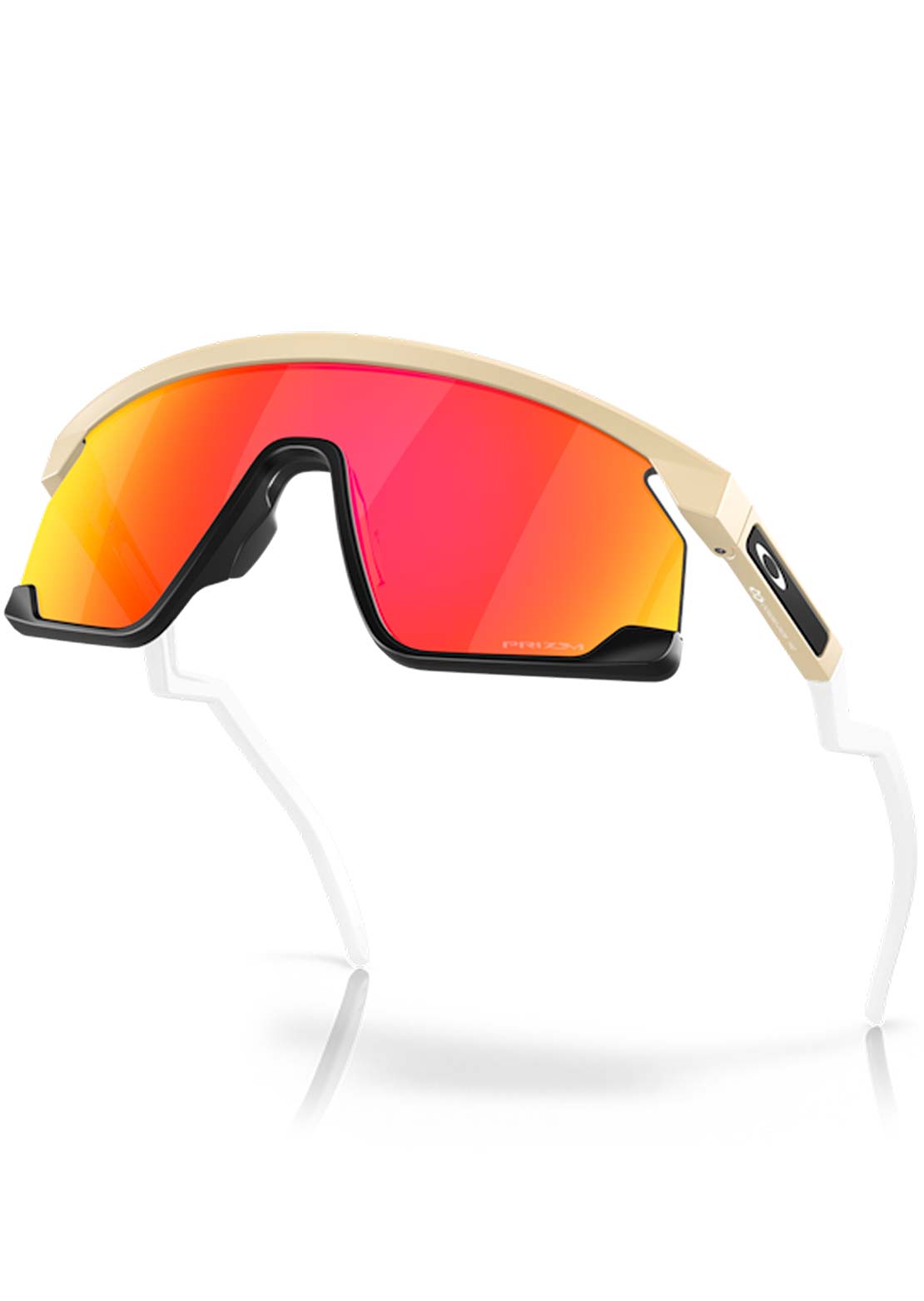 Oakley Men's BXTR Sunglasses Desert Tan/Matte Black/Prizm Ruby Iridium