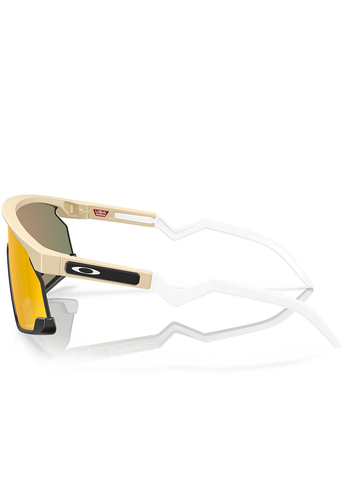Oakley Men's BXTR Sunglasses Desert Tan/Matte Black/Prizm Ruby Iridium