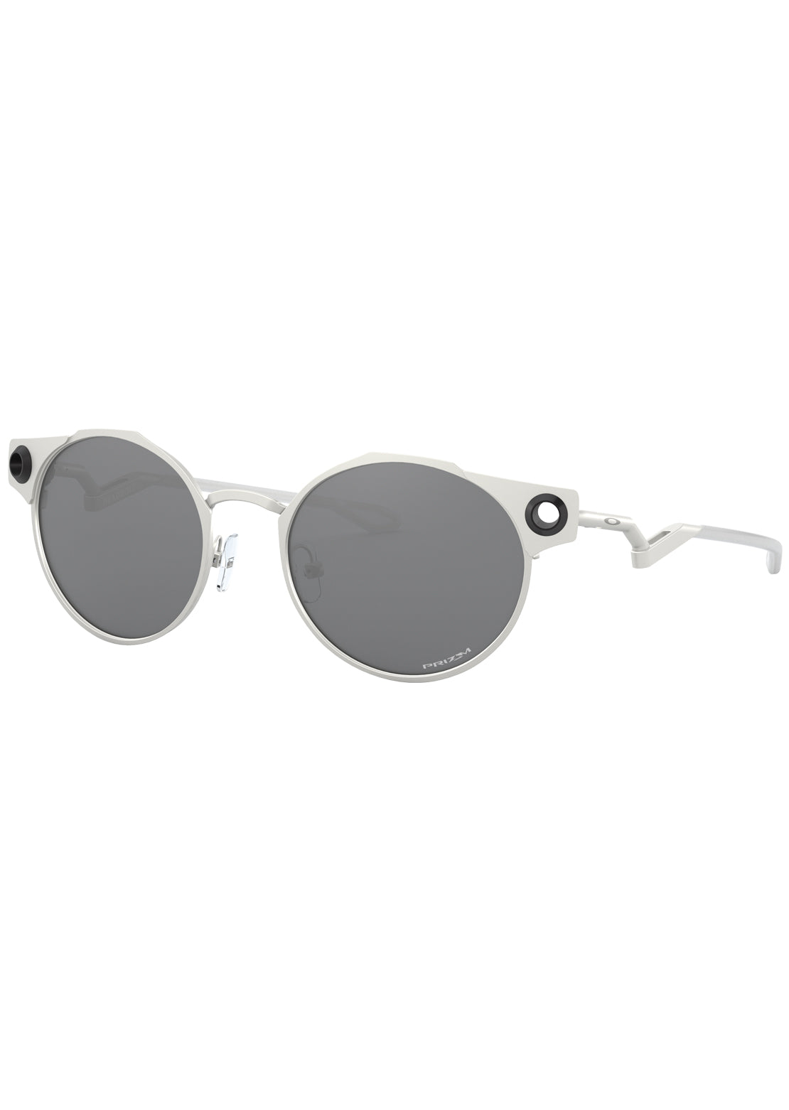Oakley Men’s Deadbolt Sunglasses Satin Chrome/Prizm Black Iridium