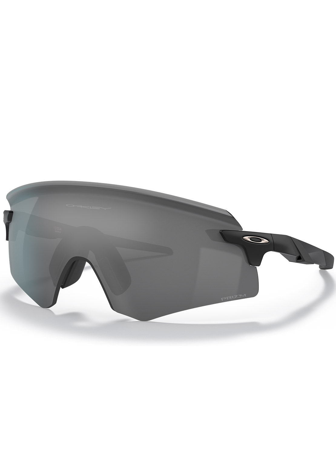 Oakley Men&#39;s Encoder Prizm Bike Sunglasses Matte Black/Prizm Black Iridium OO9471-0336