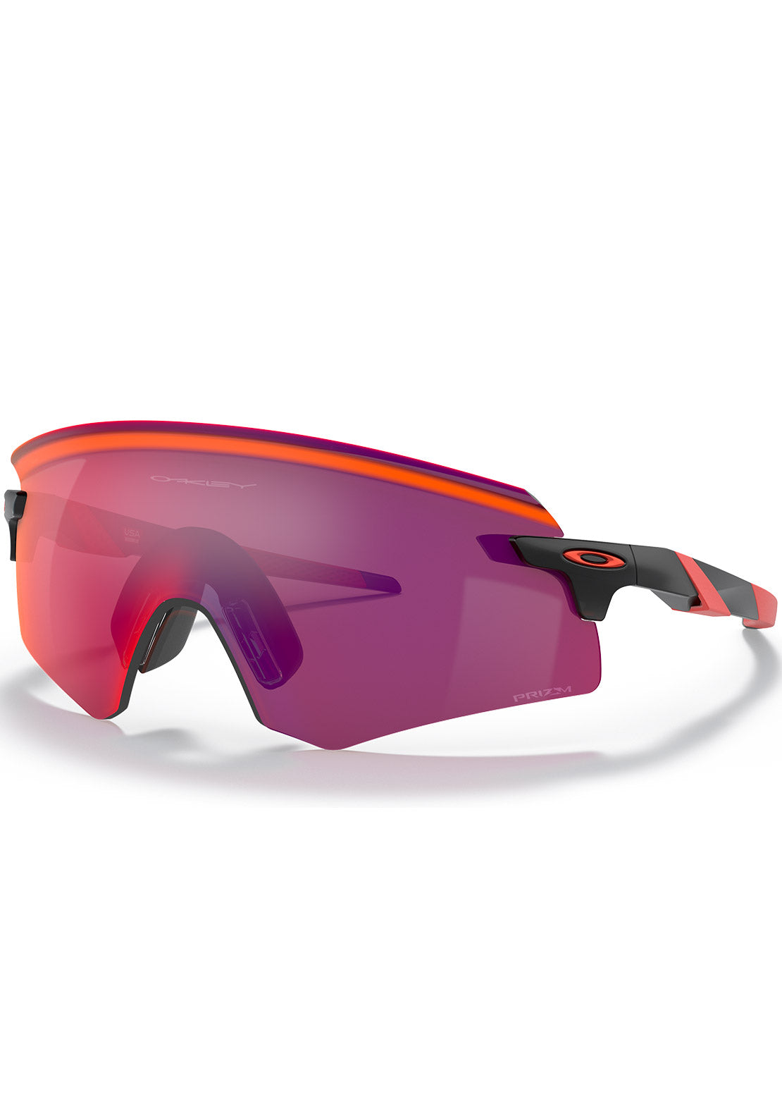 Oakley Men&#39;s Encoder Prizm Bike Sunglasses Matte Black/Prizm Road OO9471-0136