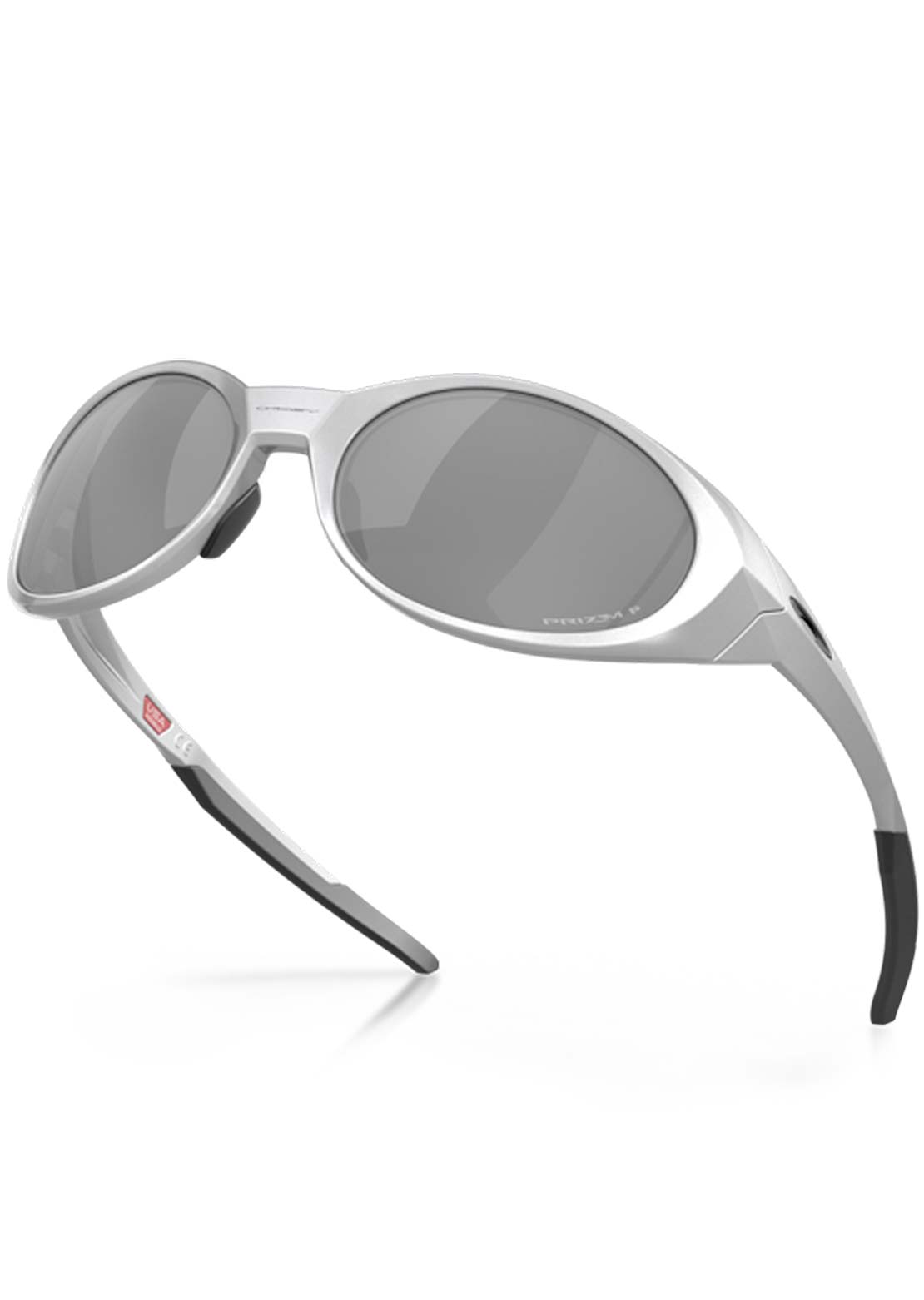 Oakley Men's Eye Jacket Redux Sunglasses Silver/Prizm Black Iridium Polarized