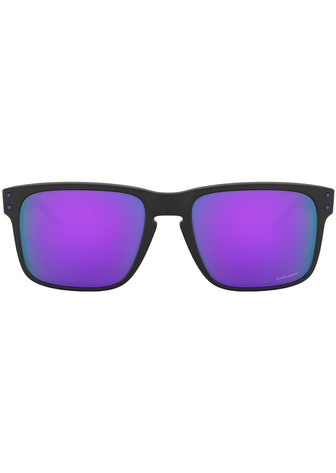 Oakley Men&#39;s Holbrook Prizm Sunglasses Matte Black/Prizm Violet Iridium