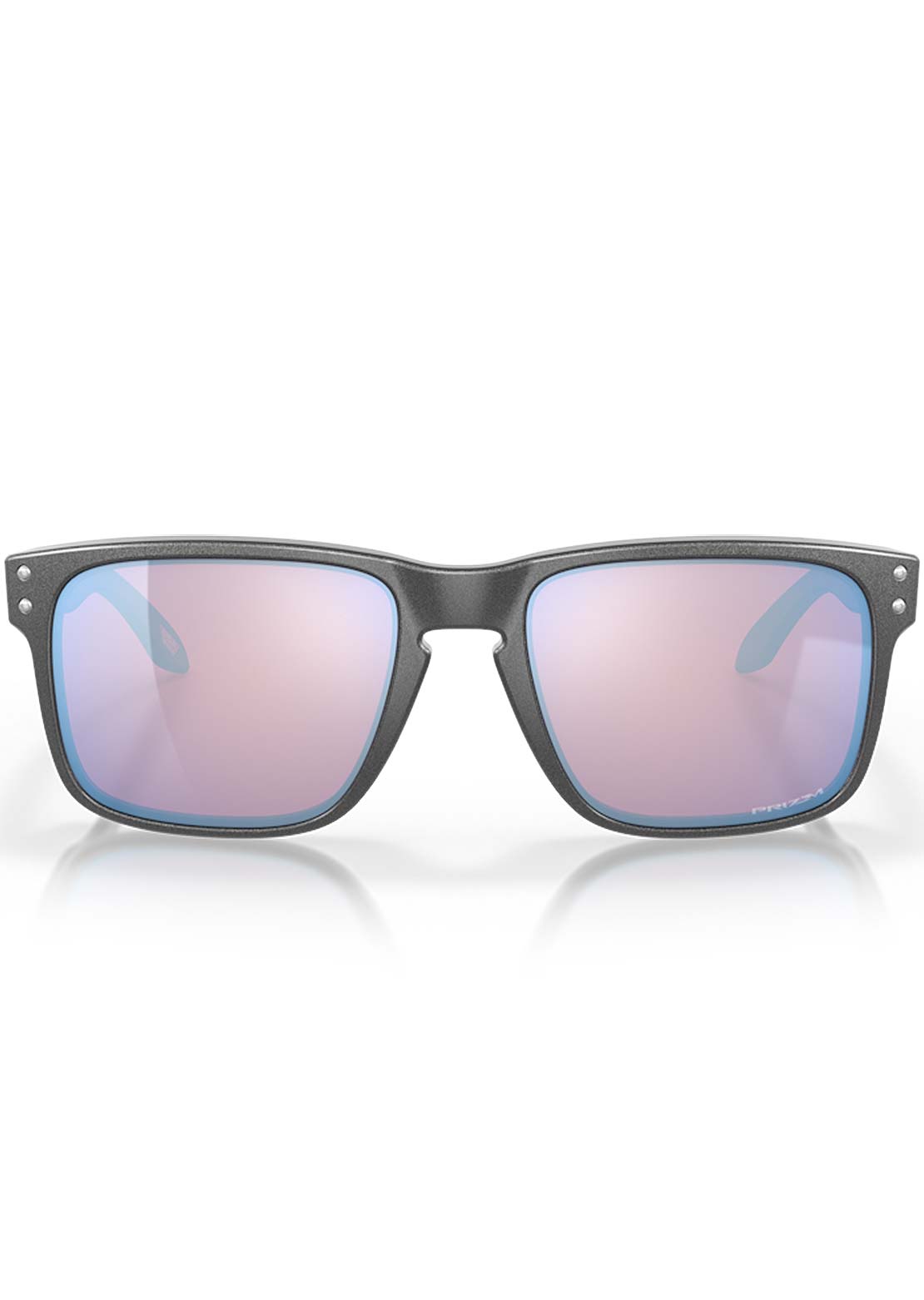 Oakley Men&#39;s Holbrook Prizm Sunglasses Steel/Prizm Snow Sapphire