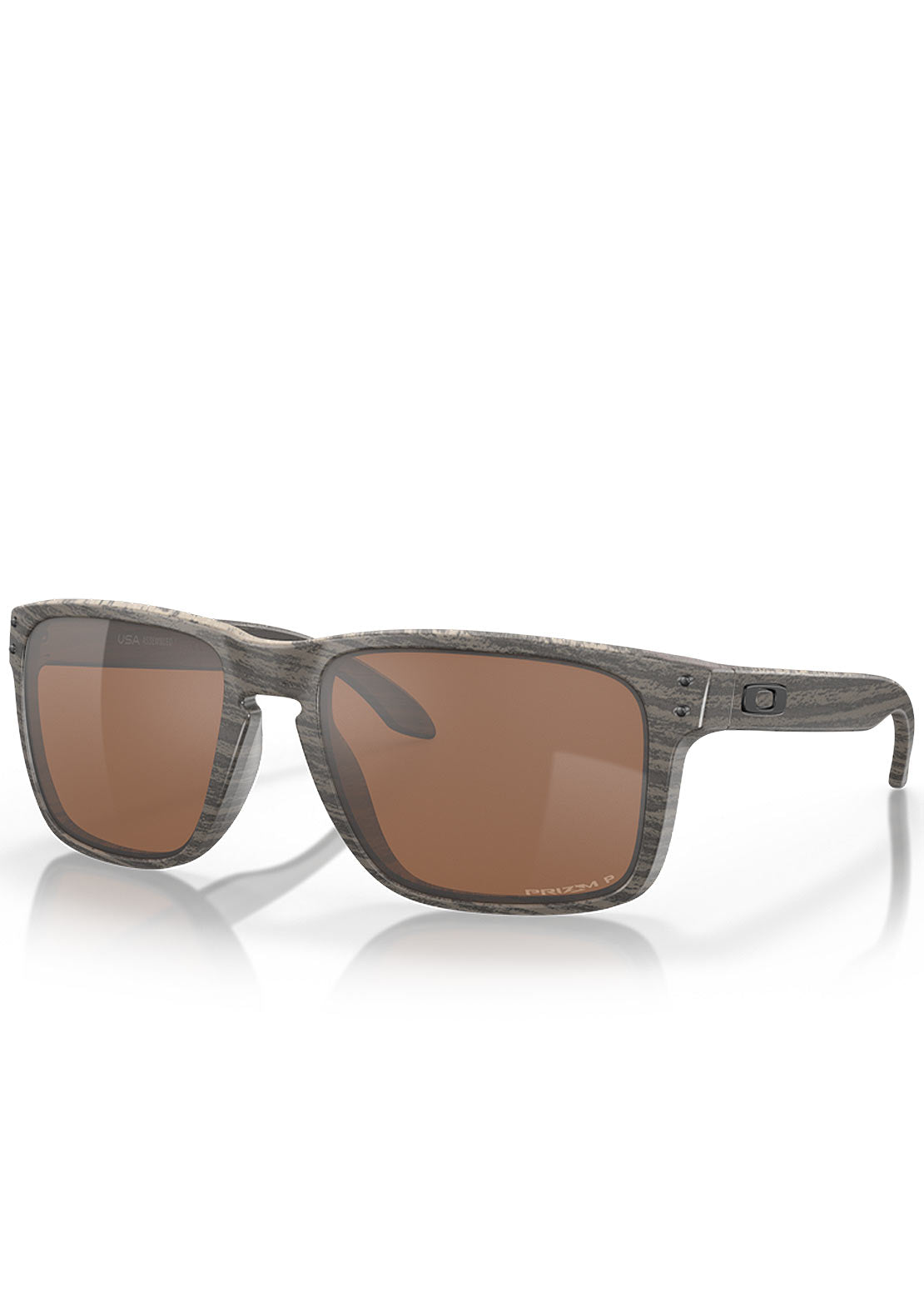 Oakley Men's Holbrook XL Prizm Polarized Sunglasses Woodgrain/Prizm Tungsten Iridium Polarized