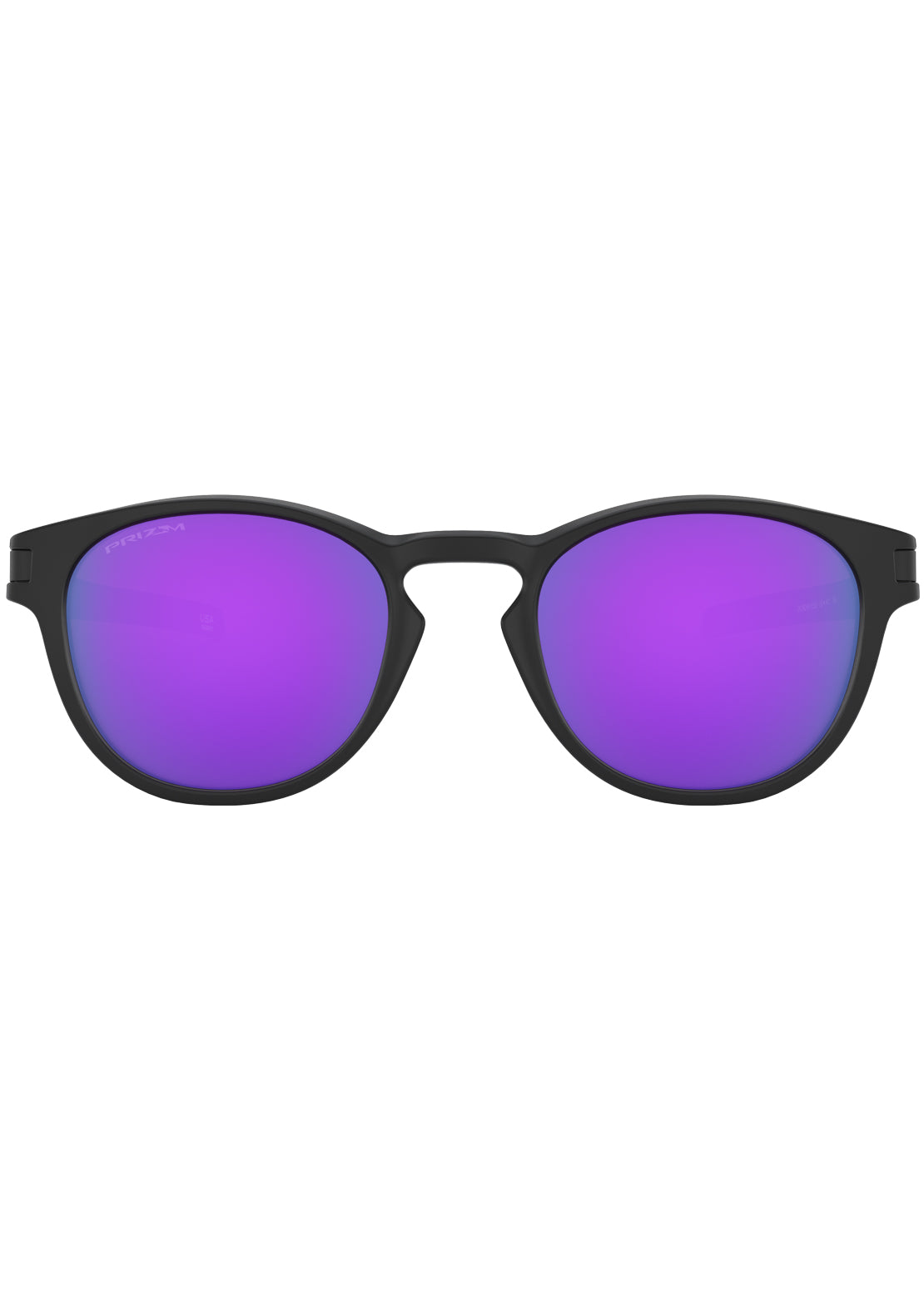 Oakley Men&#39;s Latch Prizm Sunglasses Matte Black/Prizm Violet Iridium