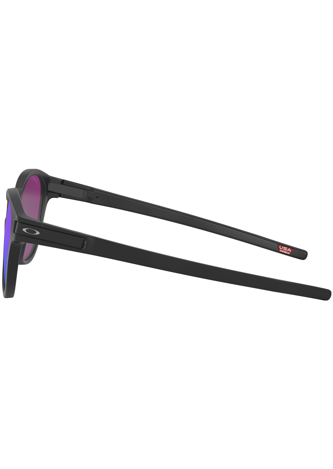 Oakley Men&#39;s Latch Prizm Sunglasses Matte Black/Prizm Violet Iridium