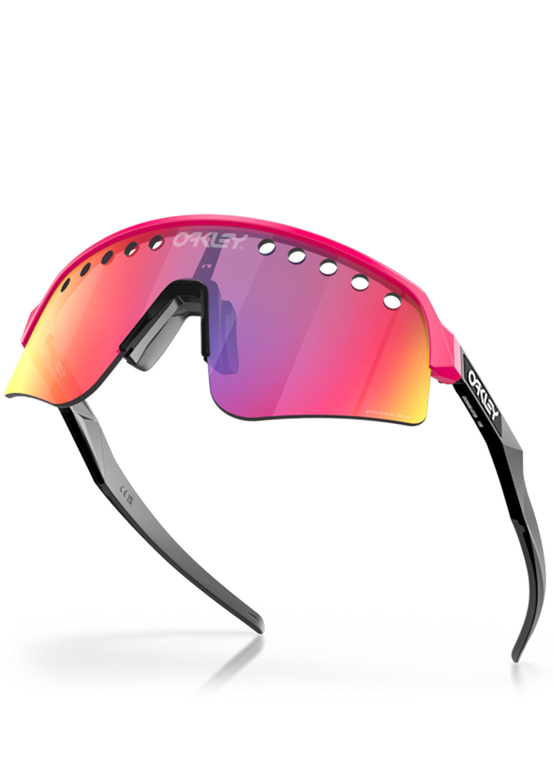 Oakley Men's Sutro Lite Sweep Prizm Bike Sunglasses Matte Pink/Black/Prizm Road Vented