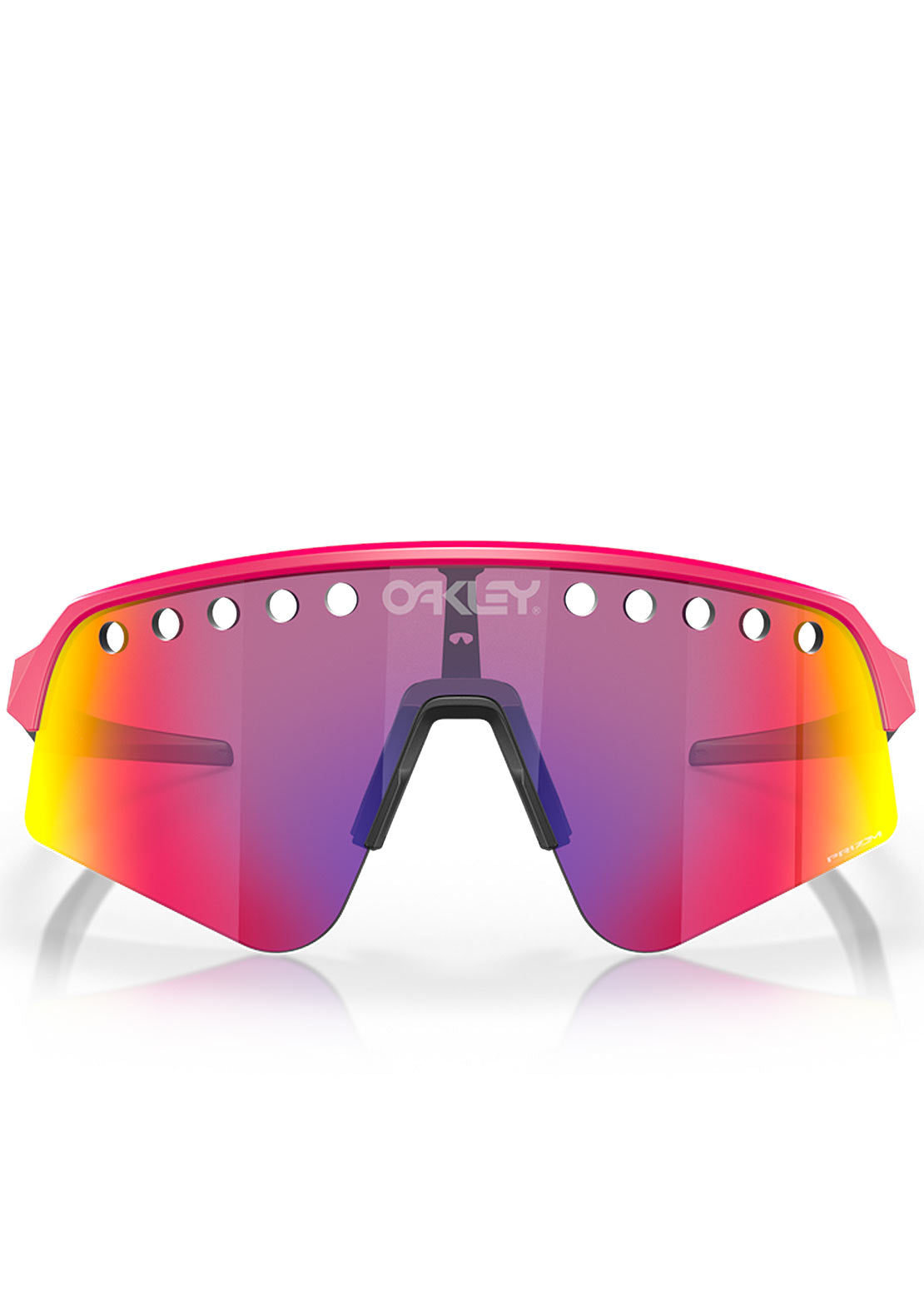 Oakley Men's Sutro Lite Sweep Prizm Bike Sunglasses Matte Pink/Black/Prizm Road Vented
