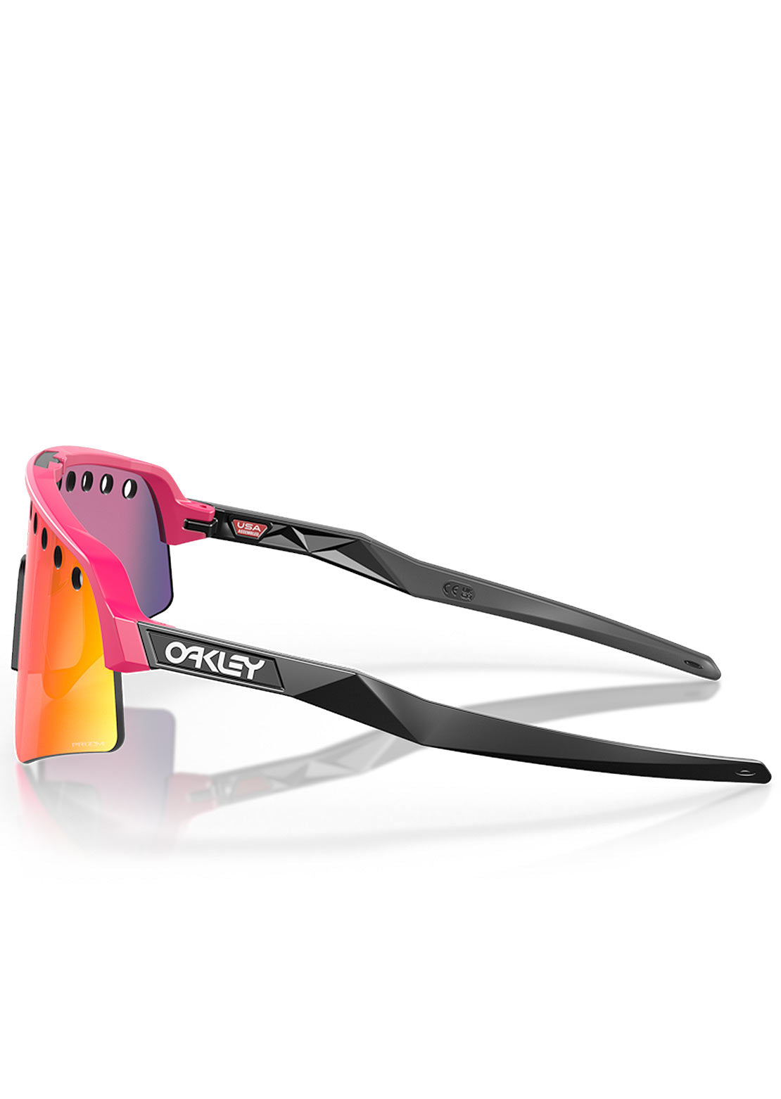 Oakley Men's Sutro Lite Sweep Prizm Bike Sunglasses Matte Pink/Black/Prizm Road Vented