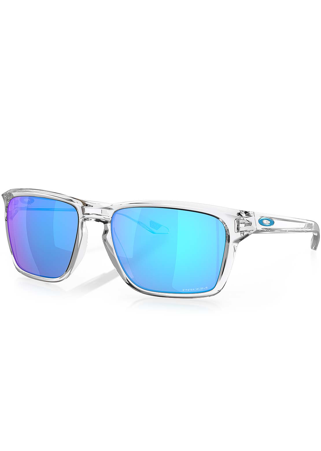 Oakley Men's Sylas XL Sunglasses Polished Clear/Prizm Sapphire Iridium