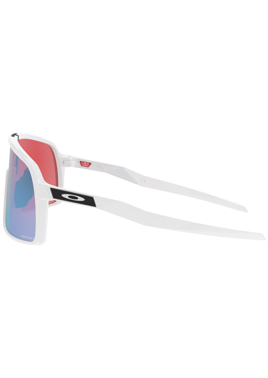 Oakley Sutro Prizm Bike Sunglasses Polished White/Prizm Snow Sapphire Iridium