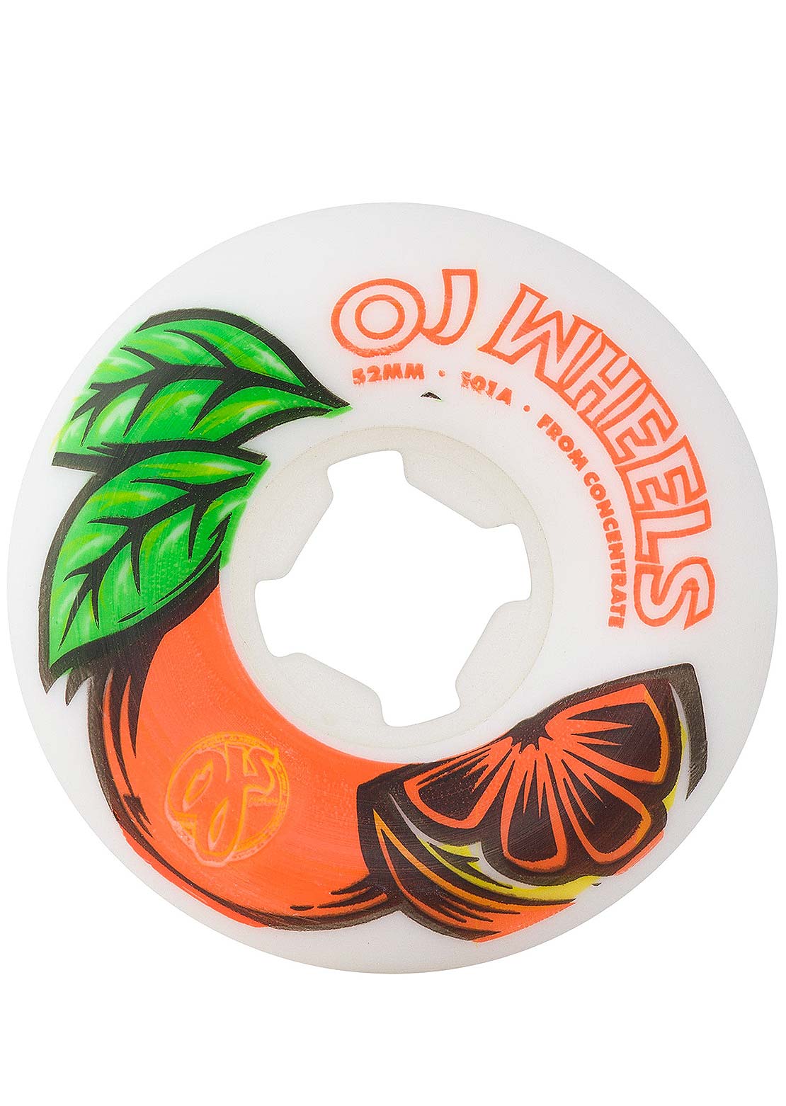 OJ Wheels From Concentrate 101A Skateboard Wheels 52 mm White