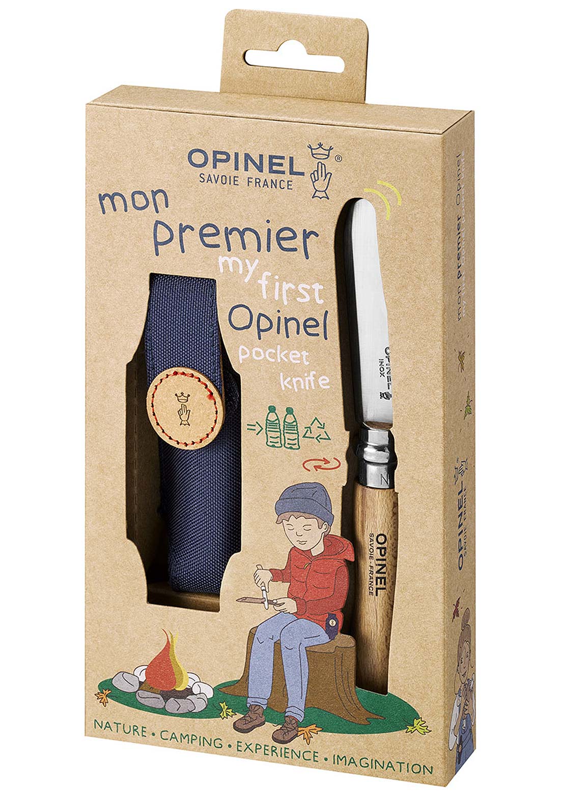 Opinel Junior My First Opinel Round Ended Knife + Belt Holster