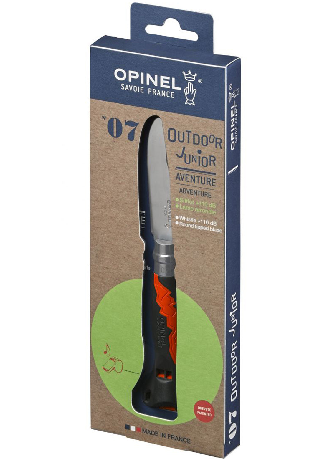 Opinel Junior N°07 Outdoor Round Ended Knife Khaki