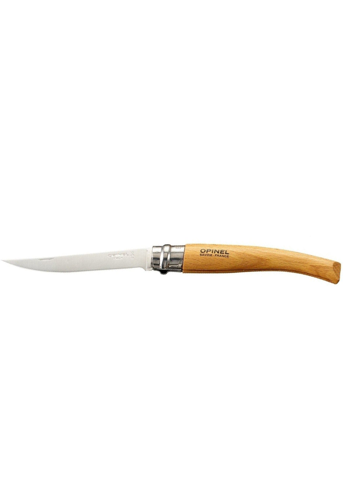 Opinel Slim Line N°10 Stainless Steel Fillet Knife Beech Wood