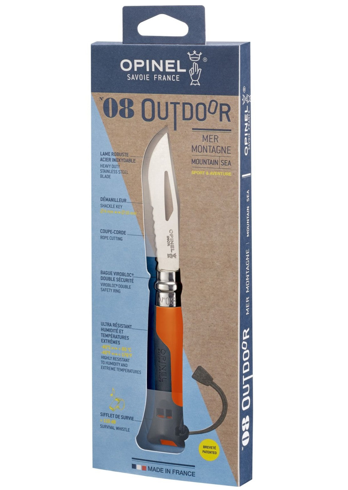 Opinel Tradition Multifunction N°08 Outdoor Sports Knife