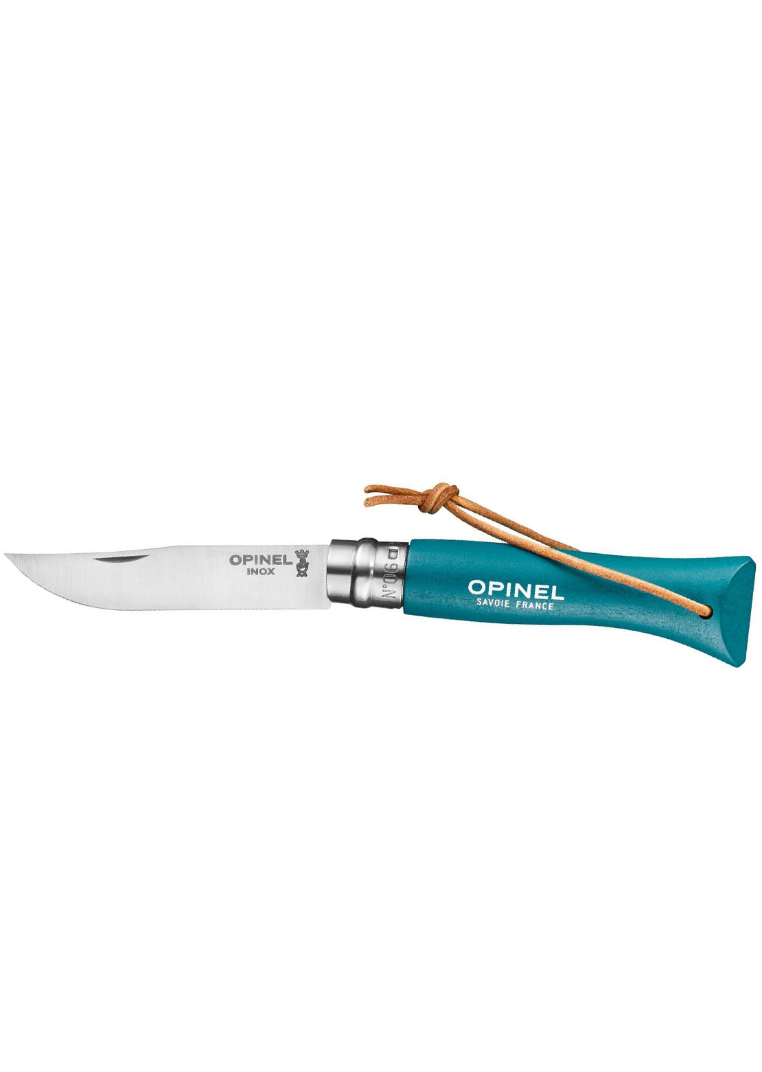 Opinel Trekking N°06 Colorama Handle Bushwhacker Knife Turquoise