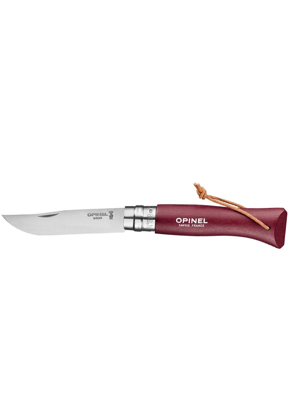 Opinel Trekking N°08 Colorama Handle Knife Burgundy