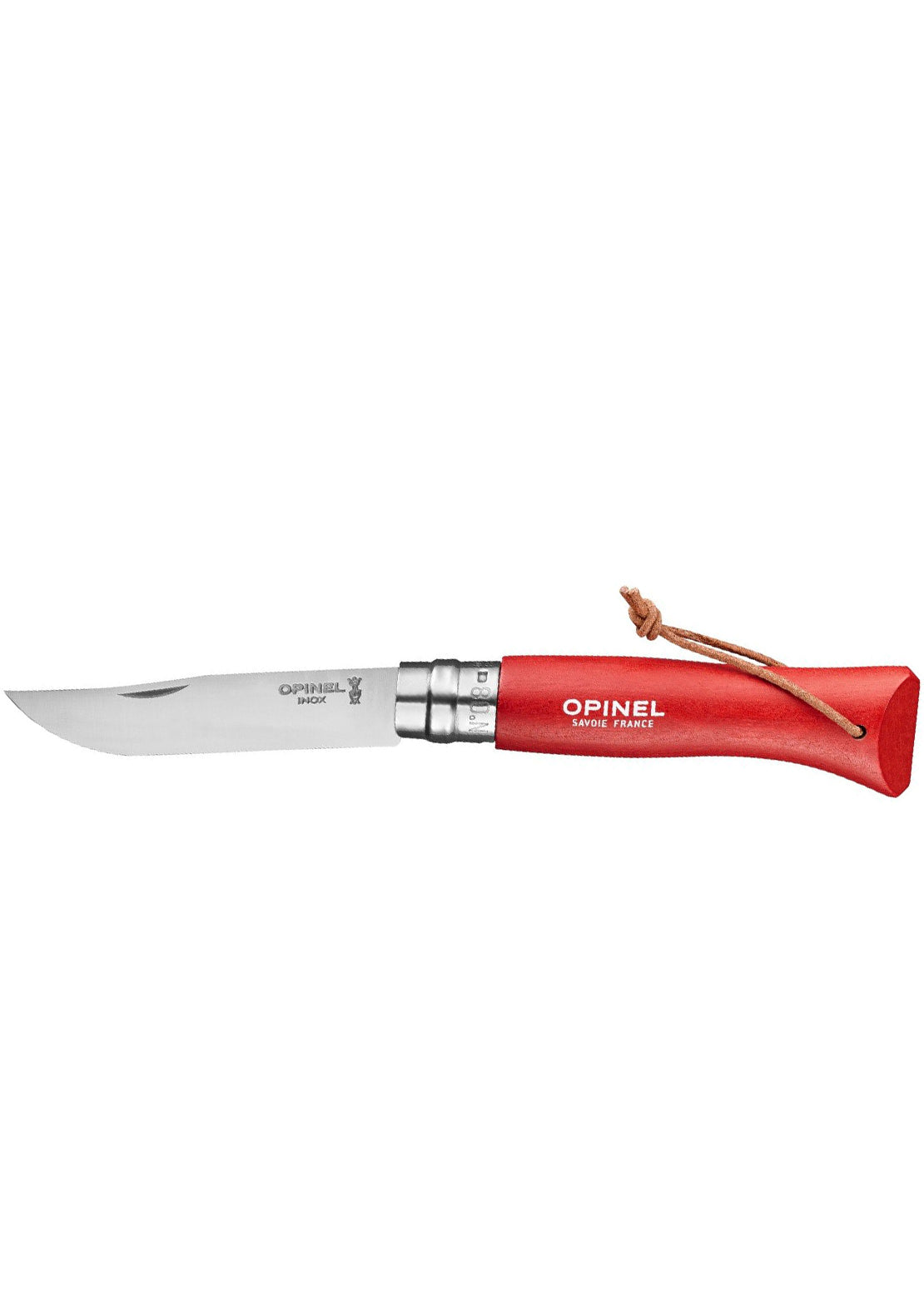 Opinel Trekking N°08 Colorama Handle Knife Red