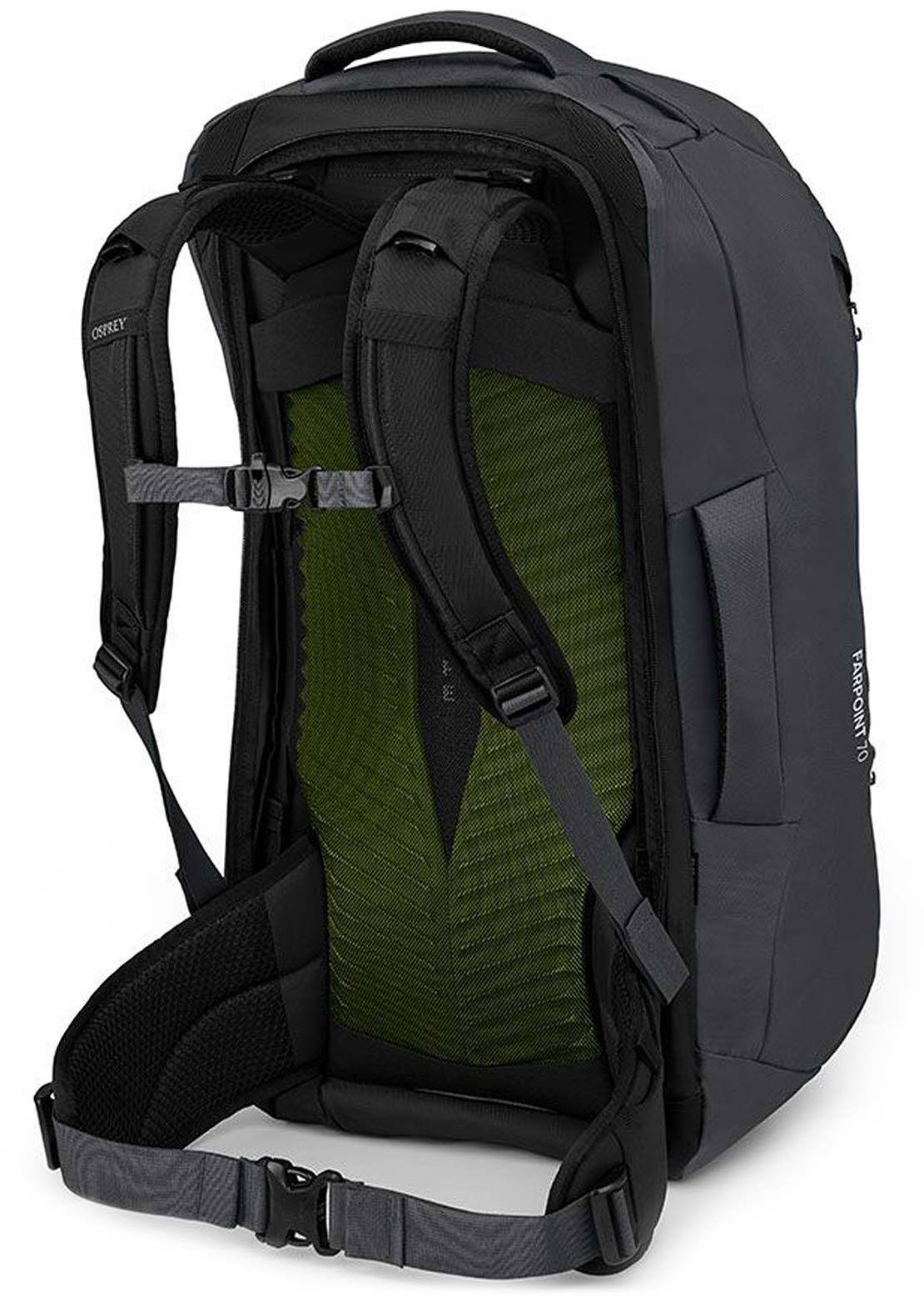 Osprey Men's Farpoint 70L Travel Pack Tunnel Vision Grey