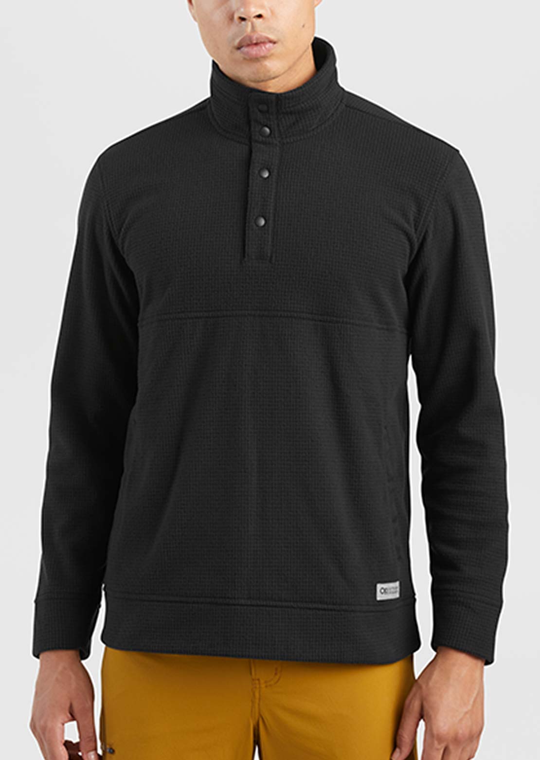 Outdoor Research Men&#39;s Trail Mix Snap Pullover Black