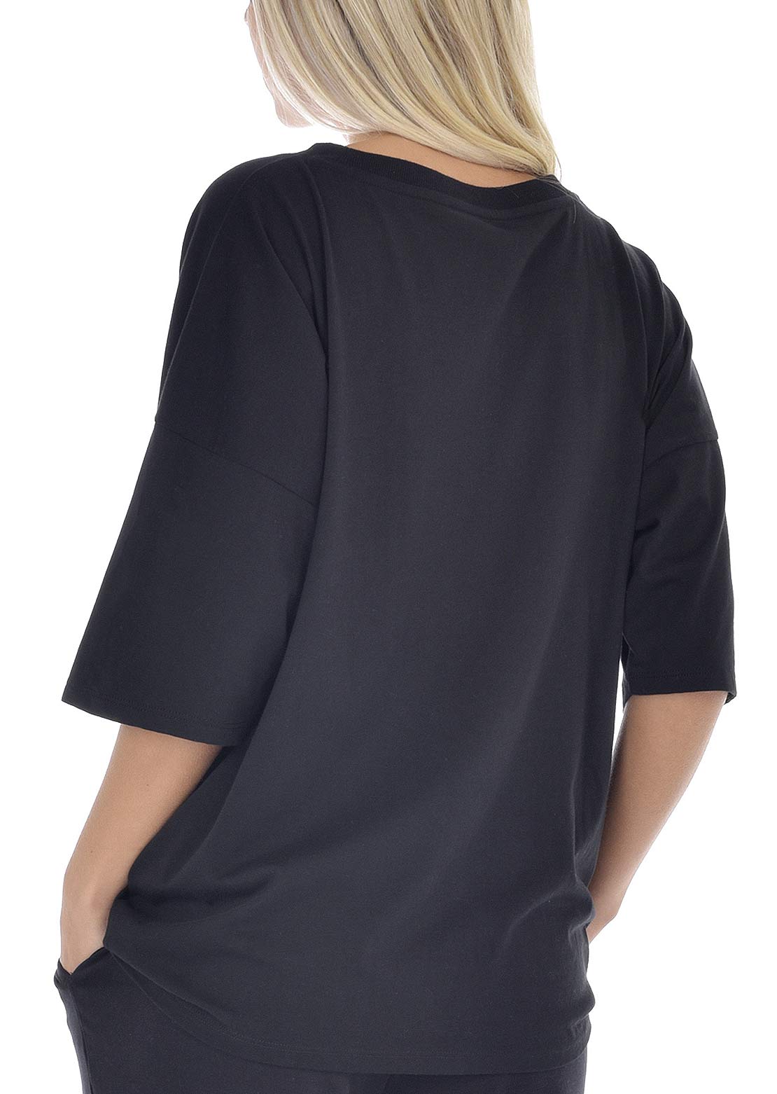 Paper Label Women&#39;s Grove Bf T-Shirt Black