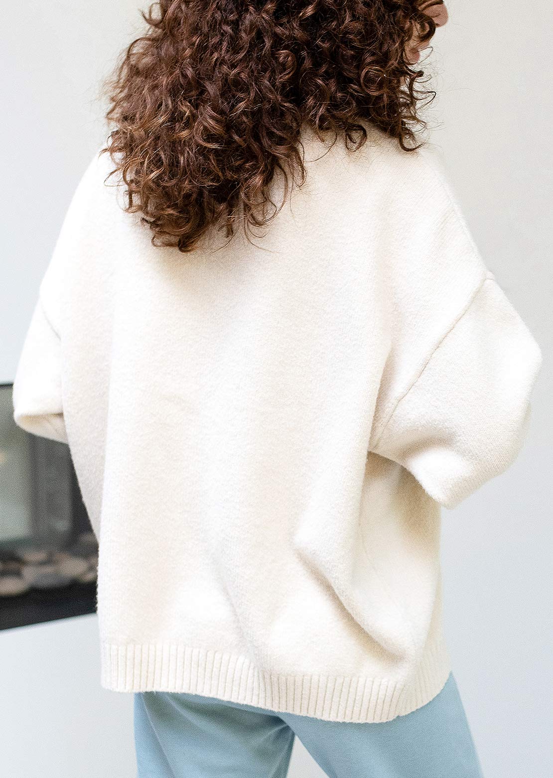 Paper Label Women&#39;s Lottie Cozy Sweater Oat Milk Mix