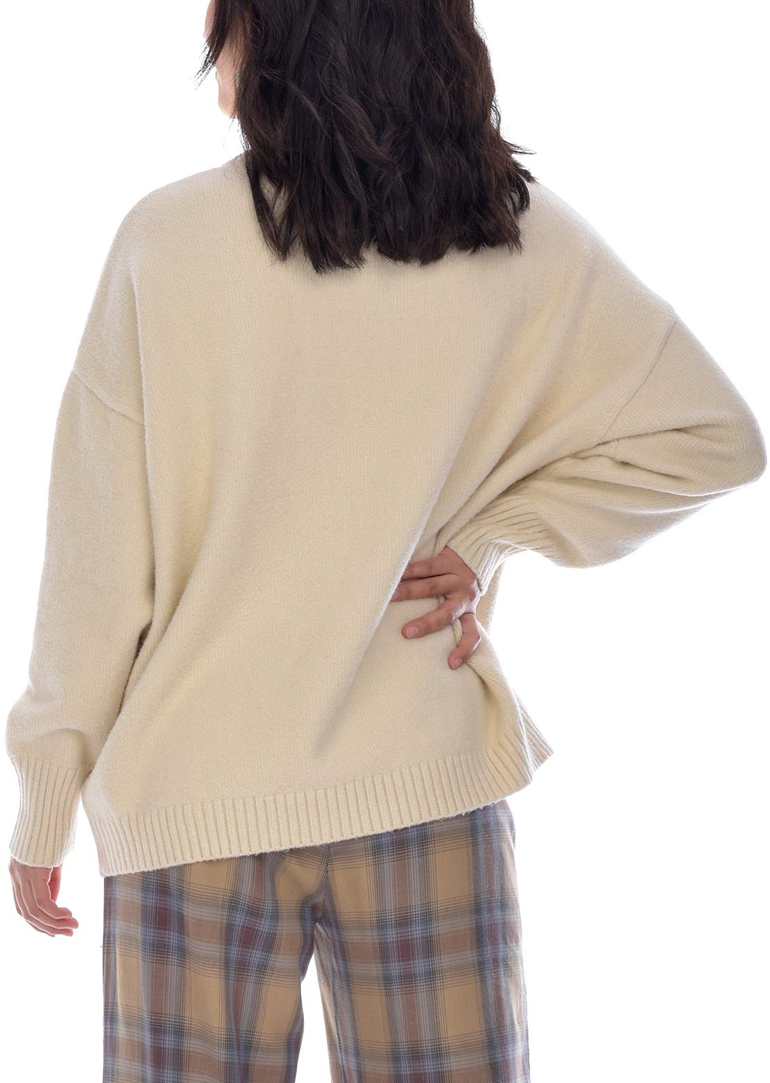 Paper Label Women&#39;s Lottie Cozy Sweater Oat Milk Mix