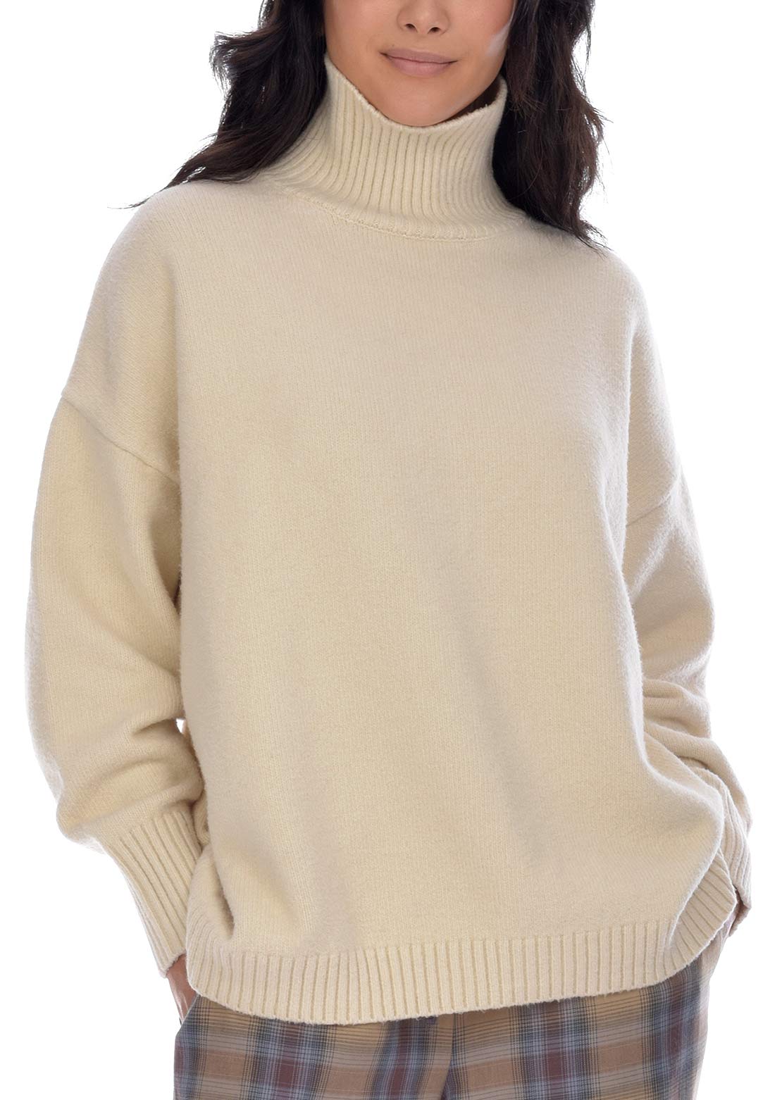 Paper Label Women&#39;s Lottie Cozy Sweater Oat Milk Mix