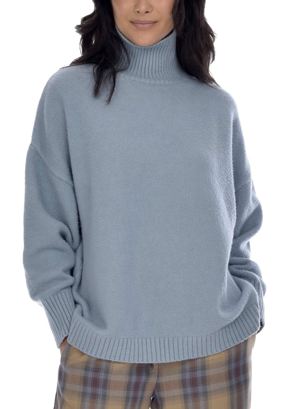 Paper Label Women&#39;s Lottie Cozy Sweater Still Blue Mix
