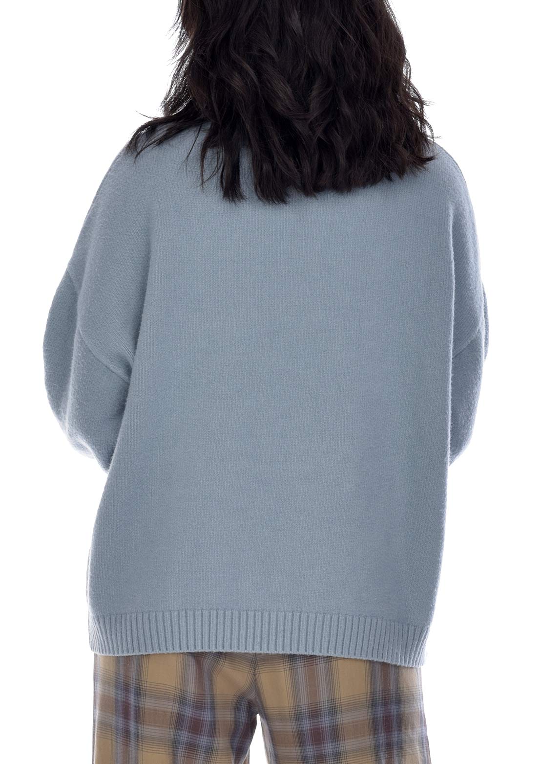 Paper Label Women&#39;s Lottie Cozy Sweater Still Blue Mix