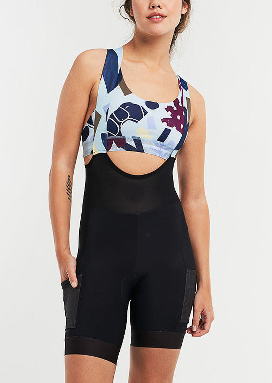Peppermint Women&#39;s Gravel Cargo Bib Shorts Black