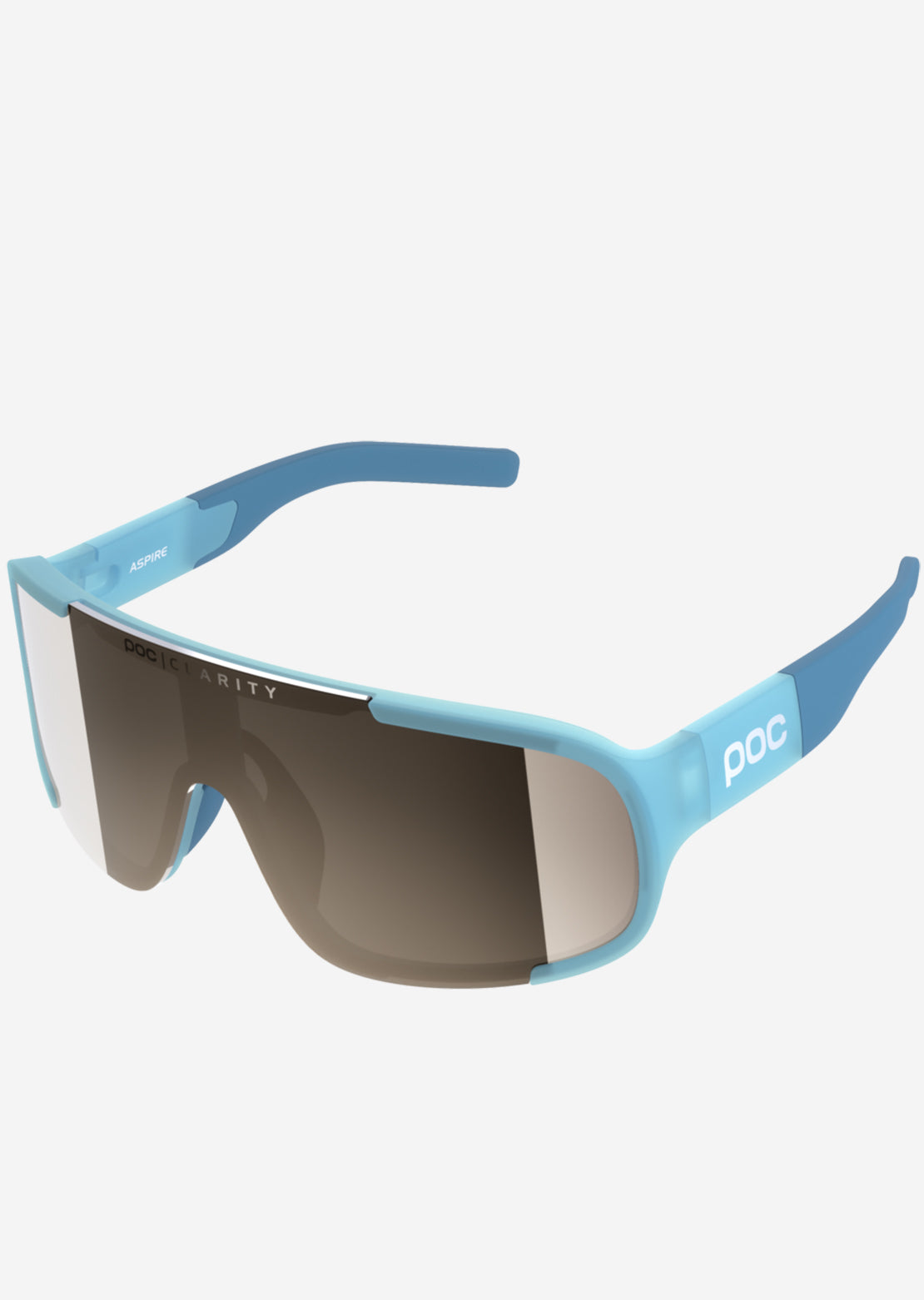 POC Aspire Bike Sunglasses Basalt Blue/Brown Silver Mirror ASP2012